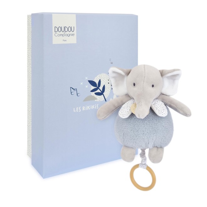 Boite a musique bebe à tirer - Elephant bleu- dc4157-elephant-avec-boite.jpg