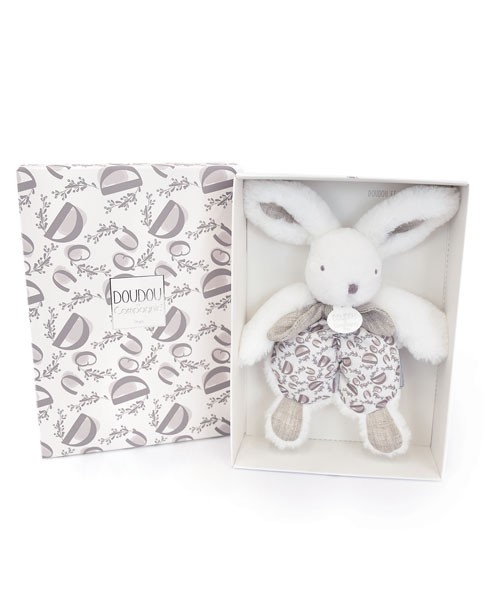 Doudou plat lapin blanc 18 cm - dc4190.jpg