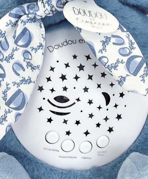 Veilleuse Lapin Musicale Projection Plafond avec chansons Douces - Bleu -DC4201-1.jpg