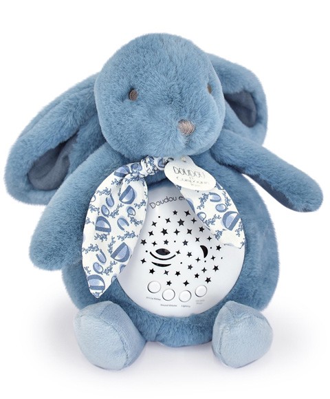 Veilleuse Lapin Musicale Projection Plafond avec chansons Douces - Bleu -DC4201.jpg