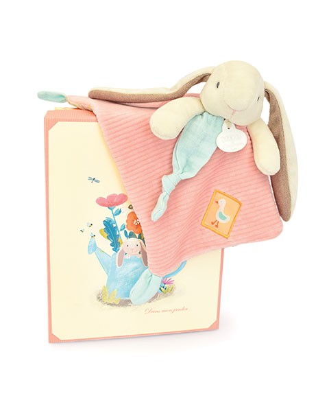 Doudou plat rose - LAPIN CIBOULETTE- 27 cm- DC4207-0.jpg