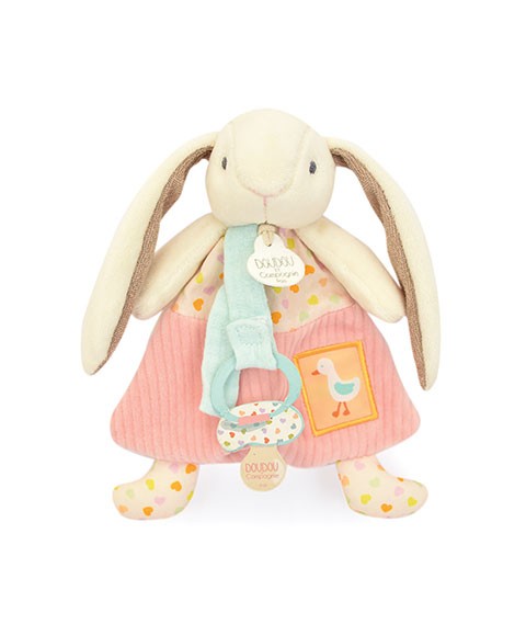 Doudou attache-sucette - LAPIN CIBOULETTE - 19  cm- DC4209-01.jpg
