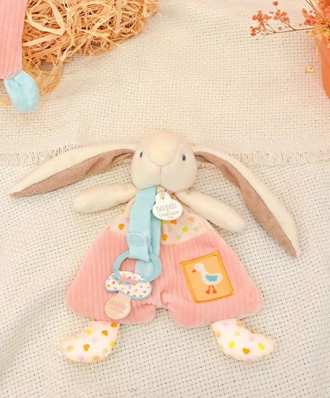 Doudou attache-sucette - LAPIN CIBOULETTE - 19  cm-DC4209.jpg