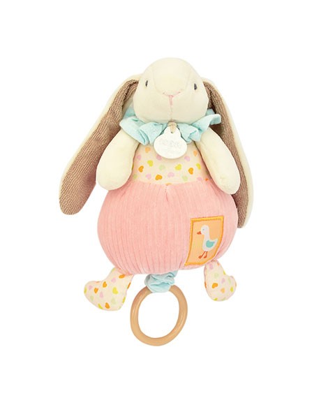 Boite à musique rose LAPIN CIBOULETTE - 20 cm-DC4210-01.jpg