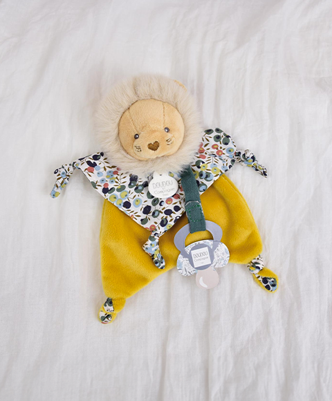 Doudou  plat attache sucette lion- DC4222.png