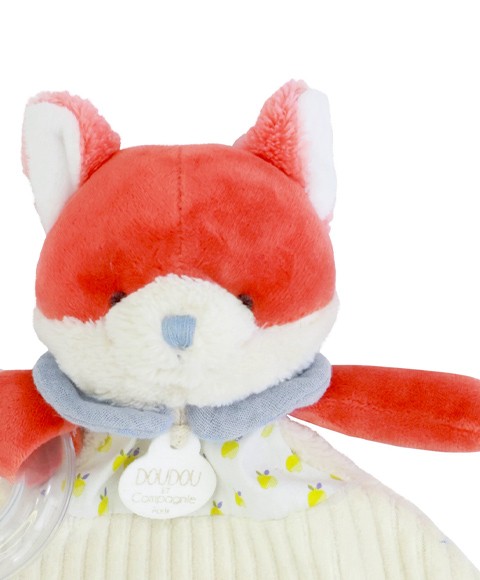 Doudou plat hochet billes -  Renard Romarin - dc4326-2.jpg