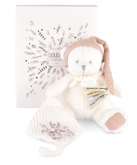 Ours en peluche Rose attache-sucette - DC4330-1.jpg