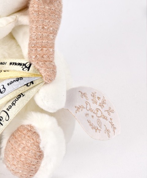 OURS ROSE Pantin attache-sucetteDC4330 DOUDOU 25 ANS