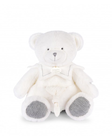 DC4336 DOUDOU 25 ANS - OURS GRIS Pantin avec doudou mouchoir