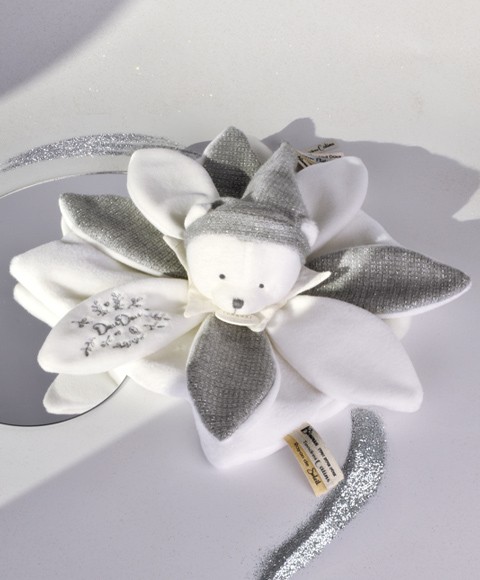 Doudou plat pétales Ours Gris- DC4337-2.jpg