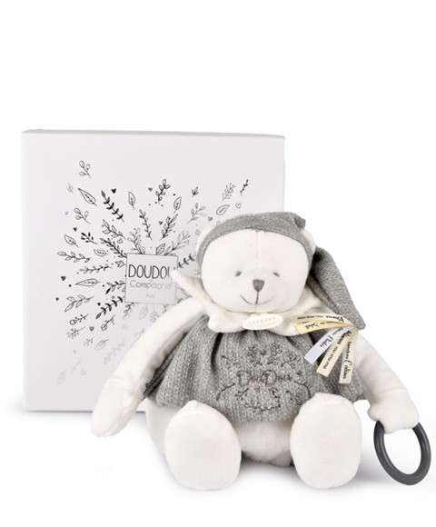DOUDOU 25 ANS COLECTOR - OURS GRIS Pantin d'activités