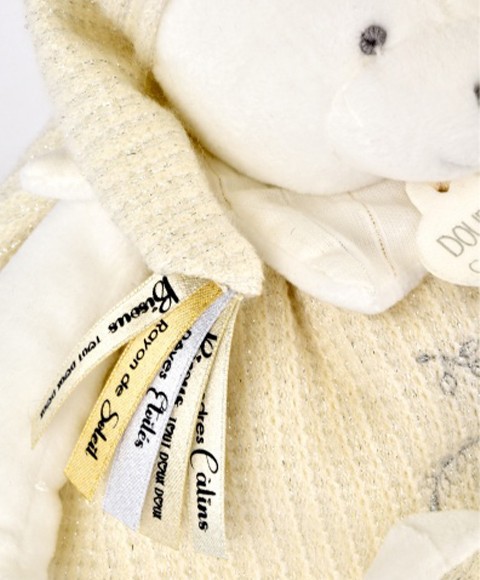 DC4343 DOUDOU OURS BLANC Pantin d'activités