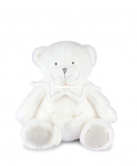 DOUDOU 25 ANS - OURS BLANC Pantin avec doudou mouchoir DC4344