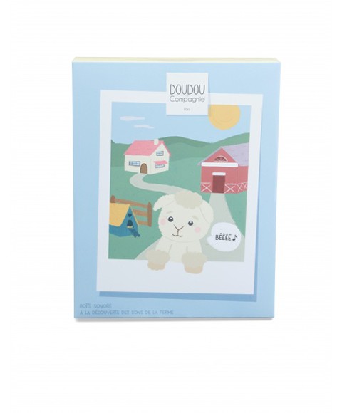 DOUDOU de la ferme boite sonore mouton