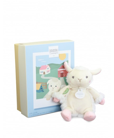 DC4358 mouton Peluche mouton - 17cm -  boite sonore