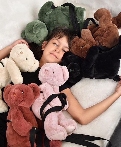 Sac bandouliere - Ours en peluche