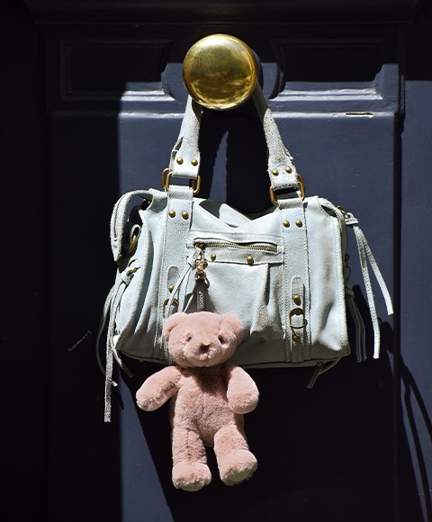 porte clé - Bijou de sac Ours peluche - 20 cm - Rose clair DC4382-41.jpg