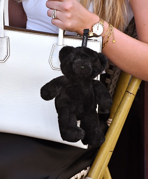 porte clé - Bijou de sac Ours peluche noir - 20 cm - Noir DC4384-42.jpg