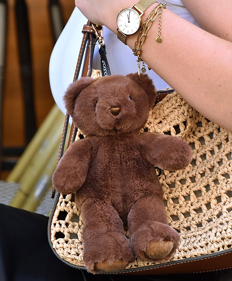 porte clé - Bijou de sac Ours peluche - 20 cm - Marron DC4387-41.jpg