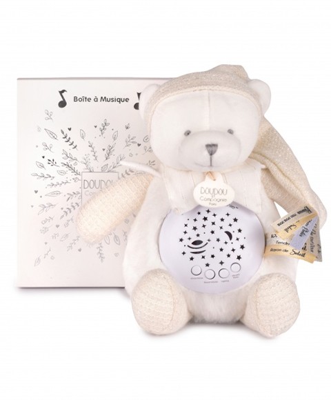 Ours veilleuse musicale projection d'étoiles blanc - collection anninversaire- DC4580 (2).jpg