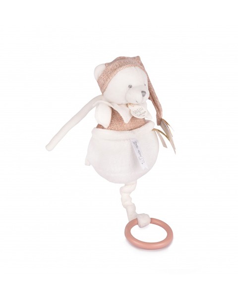 ours 25ans doudou et compagnie rose boite a musique DC4585