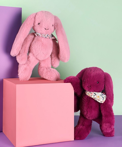 Peluches lapins Rose et Prune - DC4705_DC4302.jpg