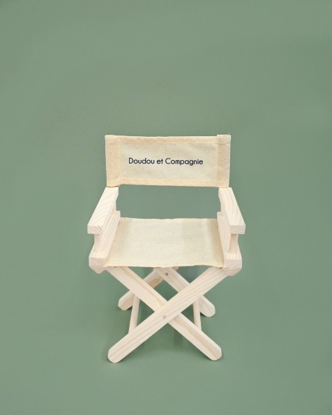 Mon petit mobilier Chaise pliante bois blanchi