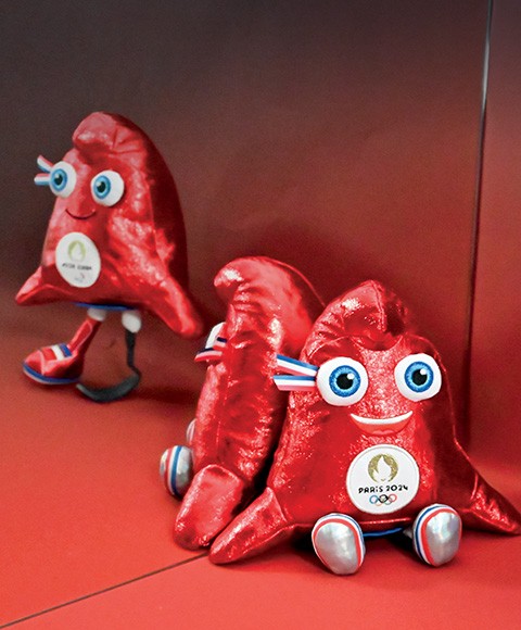 Peluche mascotte Jeux Paralympiques Paris 2024 fabriquée en France - Edition limitée version métallisée - 29 cm -JO2428-29.jpg