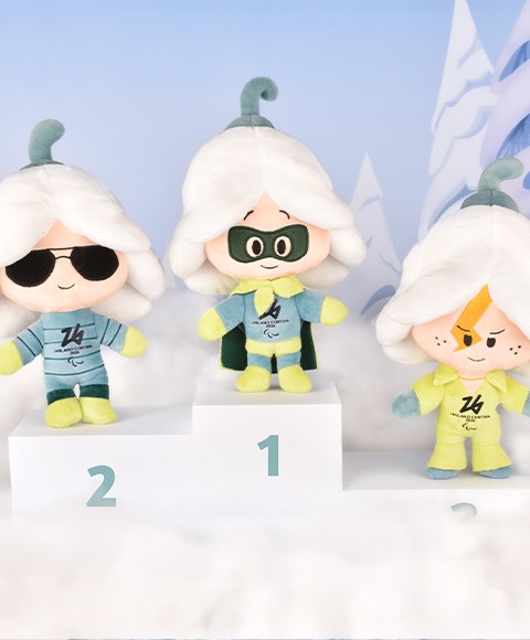 Les 3 Flo's Mascottes Paralympiques Milano-Cortina 2026