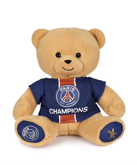 Ours en peluche PSG Champion - Edition limitée et numérotée - 23 cm