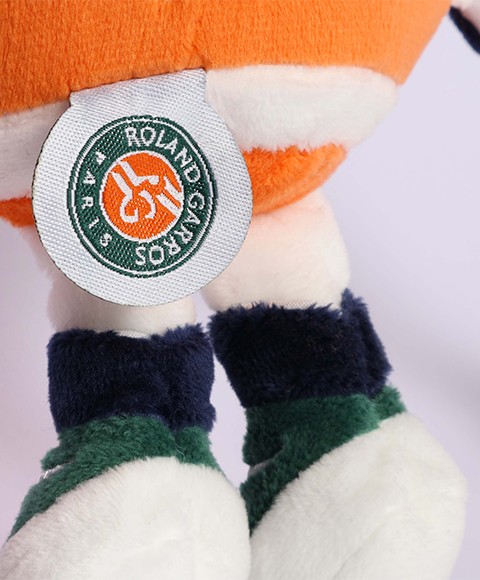 étiquette Roland Garros peluche doudou et compagnie