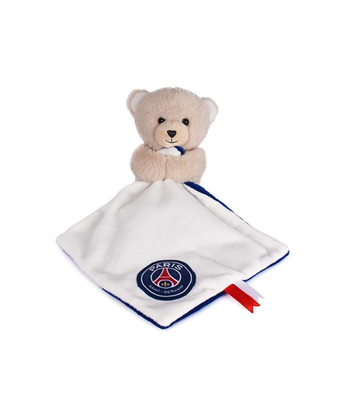 Doudou ours avec mouchoir - PSG
