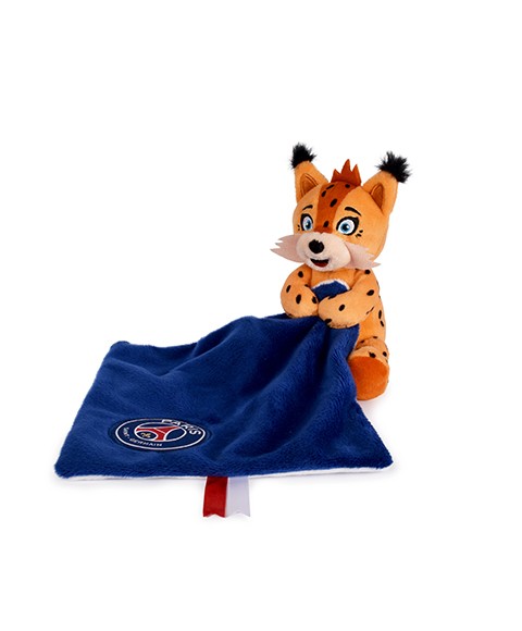 Doudou mouchoir Germain le Lynx