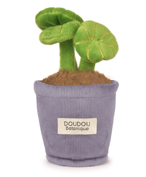 Peluche fleur - 9 cm- Plante avec feuilles vertes et pot violet- SP4345-27.jpg