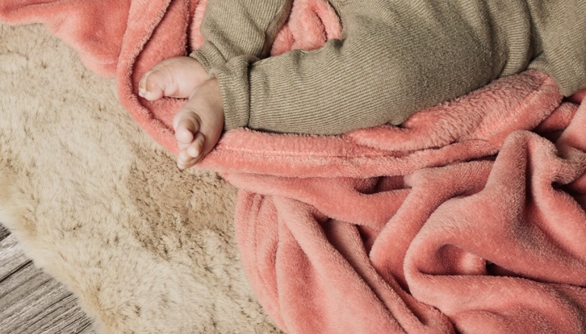 plaid bebe terracotta