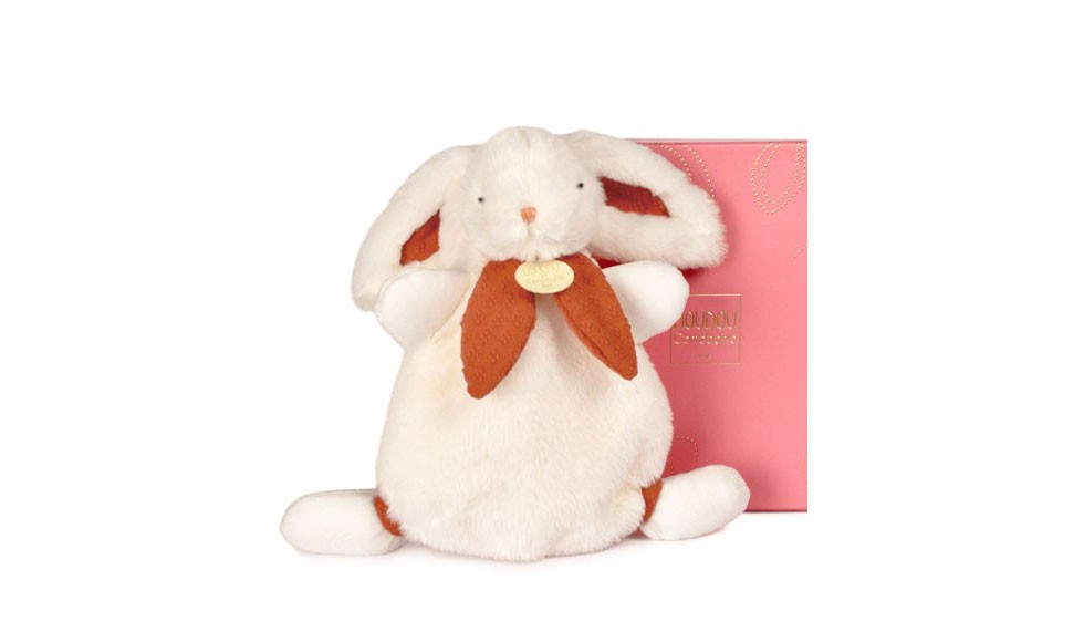 Doudou Lapin Bonbon Terracotta - 25 cm