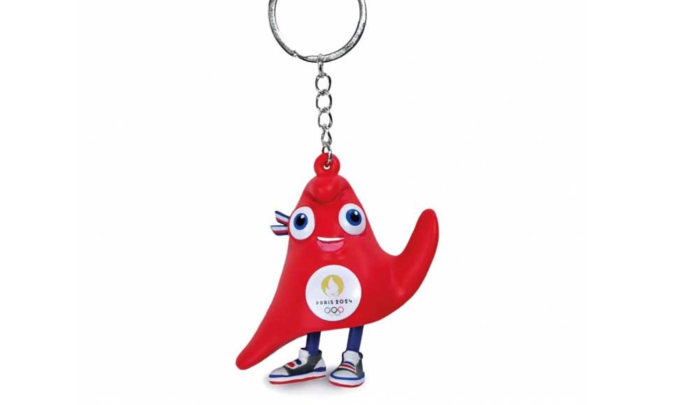 Porte clés mascotte JO Paris 2024 - figurine Olympique