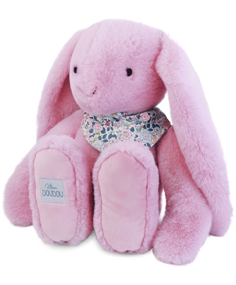 peluche lapin xxl rose 50cm