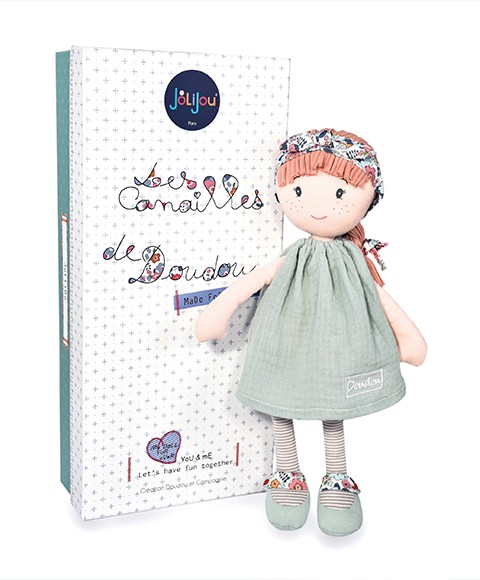 Poupée de chiffon - Les Canailles de Doudou -  Emie - 36 cm