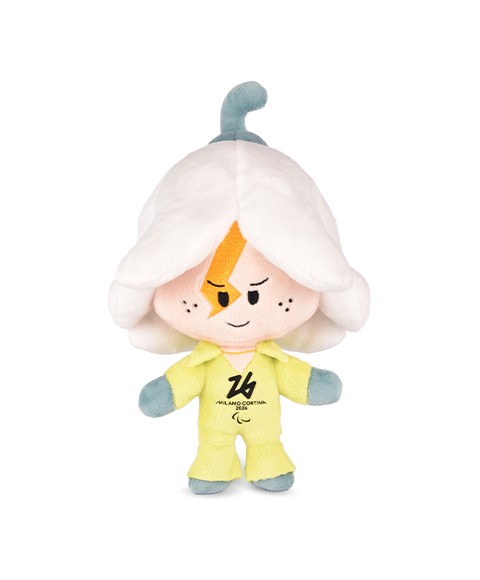 Peluche Mascotte ROCK FLO - Jeux Paralympiques Milano-Cortina 2026 - 20 cm