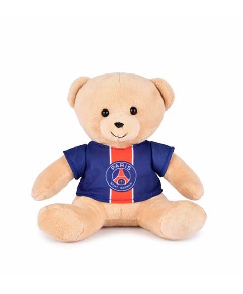 Ours en peluche avec maillot PSG - 15 cm