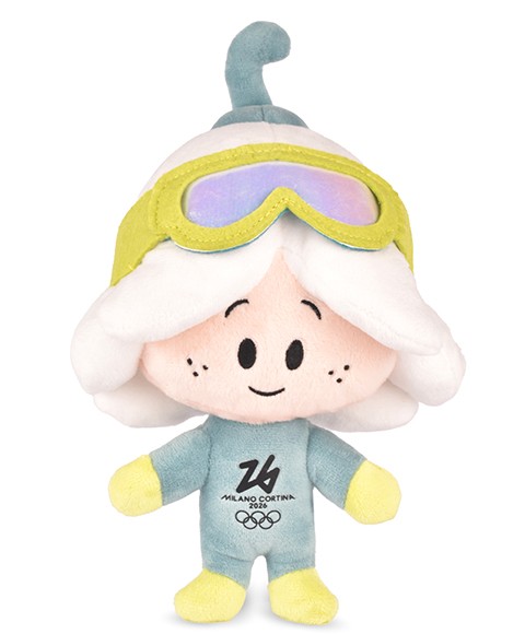 Peluche Géante Mascotte SPORT FLO - Jeux Olympiques Milano-Cortina 2026 - 80 cm