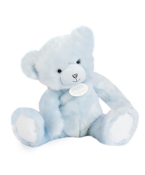 Ours en peluche bleu glacé - Collection - Doudou et compagnie