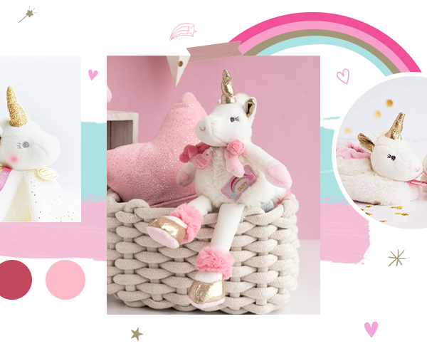 Doudou et Compagnie Lucie the Unicorn Plush Stuffed Animal