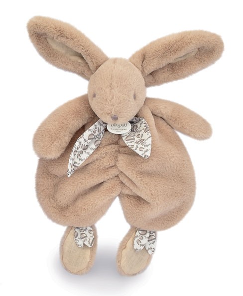 DODO D'AMOUR - Coffret Doudou Carré Et Hochet - Biche - 032192