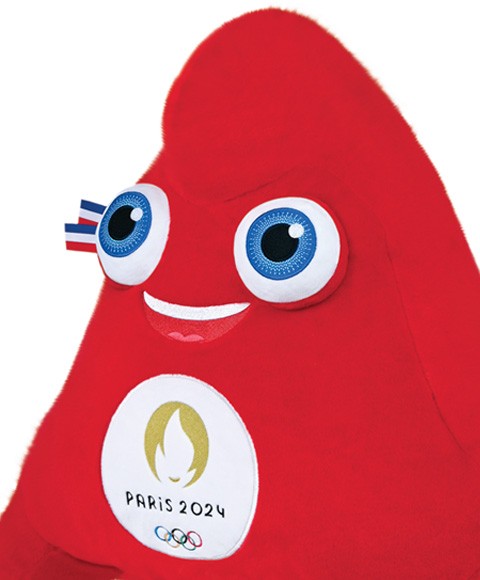Peluche da Mascote Oficial dos Jogos Olímpicos de Paris 2024 - 25 cm