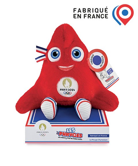 peluche mascotte officielle JO fabriquée en France
