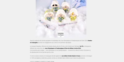 De Paris 2024 à Milano Cortina 2026 : Doudou et Compagnie poursuit l’aventure olympique