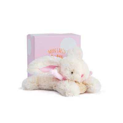 Peluche Lapin Bonbon Rose - 16 cm