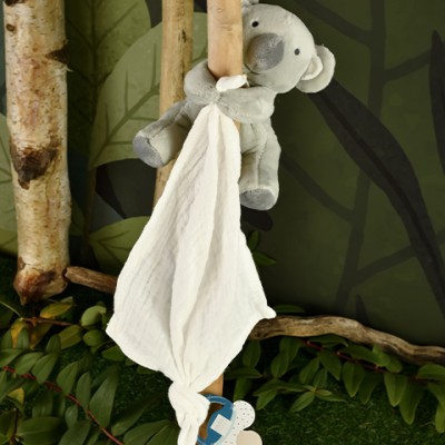 Doudou attache sucette peluche Koala - 12 cm - Unicef